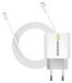 Mayaxess, adaptateur secteur 20W pour Pixel 6a + câble USB-C 1 mètre, blanc