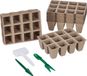 Relaxdays Kweekpotjes - Set van 192 - Incl. Accessoires - 5x3,5x3,5 cm