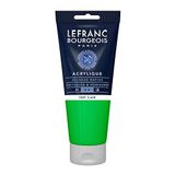 Lefranc Bourgeois 300380 fijne acrylverf, sterk gepigmenteerd, goed dekkingsvermogen, homogene romige textuur, bestand tegen veroudering, lichtecht, tube van 200 ml - lichtgroen