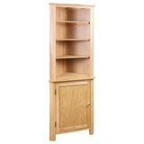 vidaXL - Bibliothèque d'angle - 59x36x180 - cm - massif - chêne