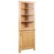 vidaXL - Bibliothèque d'angle - 59x36x180 - cm - massif - chêne