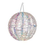 Well Home Lichtgevende metalen bol met 720 micro-leds, gedraaid design, regenboogverlichting, Ø 40 cm