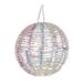 Well Home Lichtgevende metalen bol met 720 micro-leds, gedraaid design, regenboogverlichting, Ø 40 cm