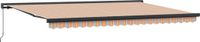 vidaXL Parasol Manuel Orange Polyester 5 x 3 m