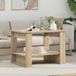 vidaXL Salontafel Sonoma Eik 72 x 50 x 50 cm Bewerkt Hout