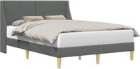 vidaXL Bedframe Effen met hoofdeinde aansluitplaat