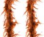 Merkloos / Sans marque 2x stuks carnaval verkleed veren Boa kleur koper bruin 2 meter - Verkleedkleding accessoire