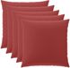 vidaXL - Kussensloop - 6 pcs - HEERLEN - Wijnrood - 60 x 60 cm - Polyester