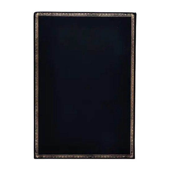 Carnet Paperblanks Black Edition Hardcover Journal Grande Lined 128 Pages Black/Gold