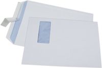 G.P.V. France SAS Akte-envelop B5, 17,6 x 25 cm, zelfklevend, wit, 90 g/m2, 500 st.