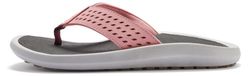 Gumbies Sandales à bout ouvert pour femme Modèle 2521, Rose, en caoutchouc recyclé et jute