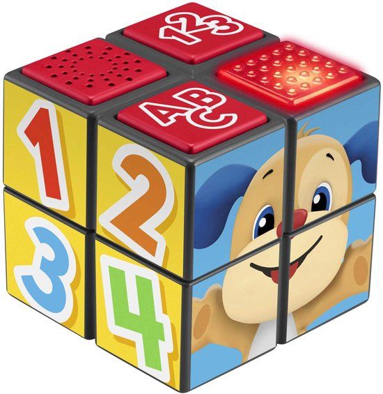 Mattel Fisher-Price activiteitenkubus puppy educatief speelgoed multicolor