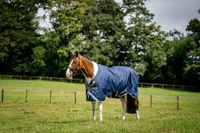 Horseware Amigo 250gr Regendeken Donkerblauw-grijs - 130/183