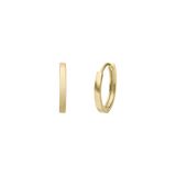 Lucardi Dames 14 karaat geelgouden oorringen 15mm