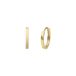 Lucardi Dames 14 karaat geelgouden oorringen 15mm