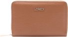 L.CREDI Perla Zip Around Wallet Cognac