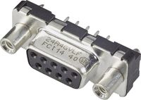 FCI D-SUB D25S24A4GX00LF Connecteur femelle D-sub 180° Nombre de pôles : 25 Pour circuit imprimé 1 pièce