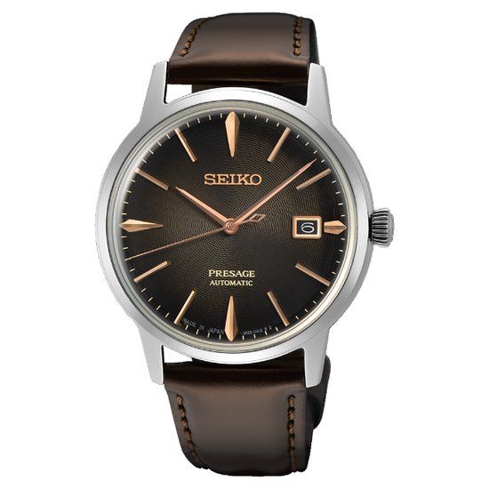 Seiko SRPJ17J1 Heren Horloge - Analoog - Bruin
