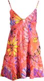 Desigual - Dames Jurk - Rood - Korte - V-hals - Mouwloos - A-lijn - Polyester - XL