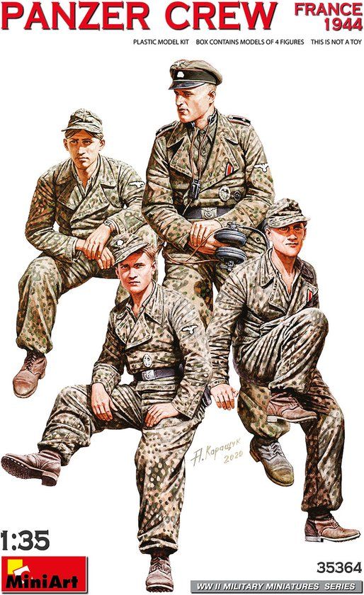 MiniArt 35364 1:35 Panzer Crew France WWII 1944 - Plastic Model Kit