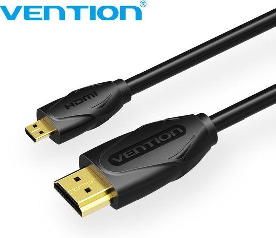 Vention Micro HDMI naar HDMI kabel, 3 meter lengte, zwart