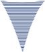 vidaXL Zonneschaduw Driehoekig 4 x 5 x 5 m 100% Polyester Oxford Blauw en wit