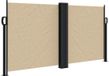 vidaXL Windscherm uittrekbaar 120x600 cm beige