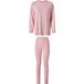 ESMARA Pyjama femme, long (Rose clair, XS (32/34))