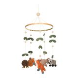 Dille &amp; Kamille Feutrine Mobile d'éveil les animaux de la forêt