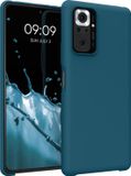 kwmobile hoesje geschikt voor Xiaomi Redmi Note 10 Pro - Hoesje met siliconen coating - Smartphone case in mat petrol