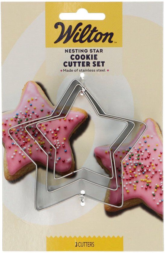 Wilton Nesting Koekjesuitsteker - Ster - Set/3
