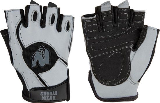 Gorilla Wear Mitchell Training Handschoenen - Zwart/Grijs - S