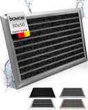 bomoe AluGant DL – Aluminium Deurmat 50x80 cm Blauw Grijs Metallic