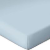 Bassetti Hoeslaken voor boxspringtopper Uni kleur Aqua T7/052 afmeting 90x190 100x220cm