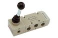 RIEGLER 106467-514.114 5/2-wegventiel, man. 90° hendel bistabiel G 1/4, 1 stk