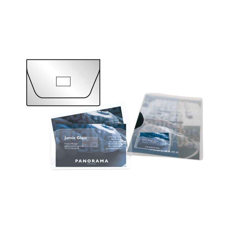3L 6825-10 Visitekaartjes Transparant polypropyleen 10 stuks