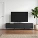 Maison Exclusive - Meuble TV noir 147 x 34,5 x 32 cm bois d'ingénierie