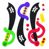 Baker Ross Mosrubber-knutselsets "piratenschwaard" (4 stuks)