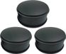 Svenska Living Deurstopper voor binnendeuren - 5x - zwart - rond - 1,2 kg - 12 x 6 cm - met rubberen rand