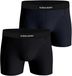 Björn Borg Cotton Stretch boxers - heren boxers normale lengte (2-pack) - blauw en zwart