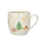 Dille &amp; Kamille Mug, grès, animaux dans la forêt de Noël, Ø8,5 cm