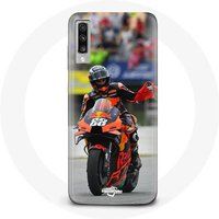 Maniacase Hoesje Samsung Galaxy A70 miguel oliveira moto gp portugal vlag