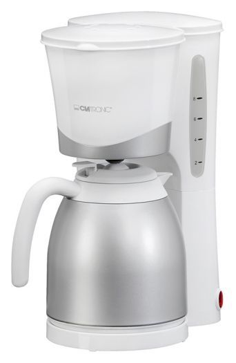 Clatronic KA 3327 - Filter Coffee Machine - 10 Cups - Silver/White