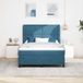 Maison Exclusive - Lit boxspring avec tête de lit bleu foncé 200 x 140 cm, velours