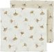 Meyco Baby Ginkgo hydrofiele doeken - 2-pack - offwhite/soft sand - 70x70cm