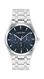 Calvin Klein Analoog Multifunctioneel Kwartshorloge Voor Heren Ck Motion Collectie Met Zilveren Roestvrijstalen Armband - 25200520