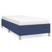 vidaXL Cadre de lit sans matelas, bleu, 160x200 cm, tissu
