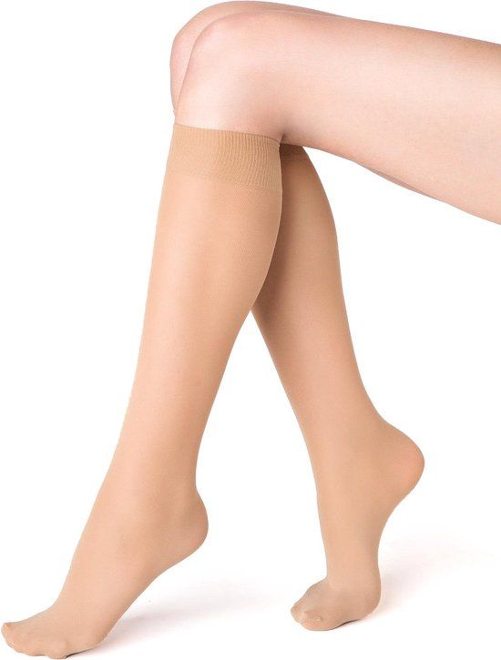 Caresse kniekousen opaque 60 natural - Maat 36-41 - 1 paar