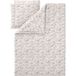 LIVARNO® Parure de lit en satin, 240 x 220 cm (motif floral/blanc)