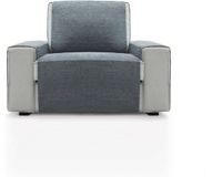 FAVERTI® fauteuilhoes voor 1-zits of relaxfauteuil, 55 cm, model Pego, donkergrijs